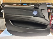 07-13 BMW X5 E70 Front LH Left Door Card Inner Trim Panel Nevada Leather Black picture