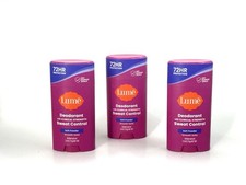 Lume Soft Powder Whole Body Solid Stick Deodorant + Sweat Control 2.6 oz 3pks picture