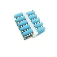 NEW 50 PCS Rubber Dental Lab Silicone Polishers Blue Diamond Resin Burs picture