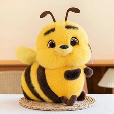 25cm Cute Honey Bee Plush Toy Soft Stuffed Animal Kids Birthday Gift Home Decor picture
