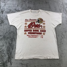 Vintage San Francisco 49ers Shirt Mens Large NFL Football Super Bowl XXIII 1988 picture