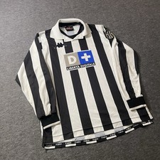 Vtg Kappa FC Juventus 1998 1999 Home Jersey Long Sleeve Shirt Men’s Medium picture
