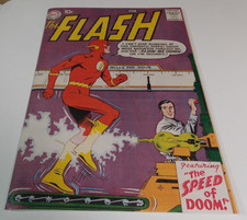 FLASH # 108 1959 . in own series KEY 1st cosmic treadmill cvrless & photo cover picture