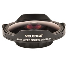 Universal 0.3X HD Wide Angle Fisheye Lens Adapter for Camera Camcorders 37/43MM picture