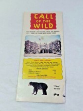 Vtg 1972 Call Of The Wild Museum Gaylord, Michigan Road Map Brochure ~Ships FREE picture