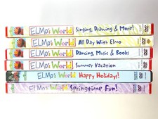 Sesame Street Elmo's World DVD Lot of 6 Kids Preschool Sony Wonder PBS picture