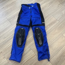 Vintage Icon Asphalt Technologies Motorcycle Riding Pants Blue Rare Y2K Sz 38L picture
