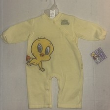 Baby Looney Tunes Warner Bros. Vintage Tweety Bird Playwear 6-9 Months picture