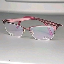 OVVO Optics 2783 Mauve Handmade Half Rim Titanium Eyeglass Frame 48/16/135 picture