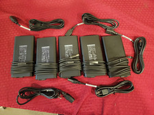 LOT OF 5 GENUINE DELL 240 WATT AC ADATPER SLIM 7.4MM WITH POWER CABLE picture