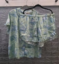 New PrintFresh Eco Satin Ruffle Set Pajama Short Size XL picture