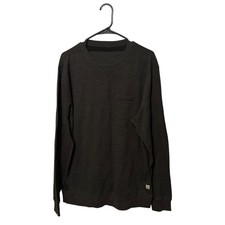 Vuori Jeffreys Pullover Sweatshirt Mens XL Brown Pocket Crewneck Activewear picture