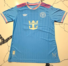 adidas Inter Miami CF Lionel Messi #10 Soccer Jersey Men’s L MLS Blue picture
