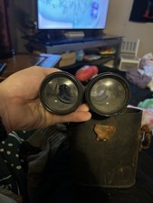 Vintage WWI US Field Gear Military Binoculars with Case, Militaria Theme picture