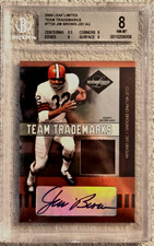 2004 Donruss Playoff Leaf Limited Jim Brown Auto/Jersey 32/50 1/1 jersey #  picture