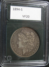 1894 S  MORGAN SILVER DOLLAR  $1  -  VF picture