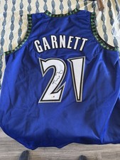 KEVIN GARNETT signed auto MINNESOTA TIMBERWOLVES Jersey w/ COA JSA picture