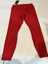 Nobull Women's Red Heather Tight Leggings Size L picture