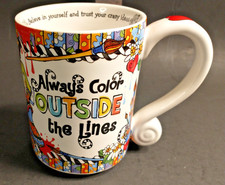 Suzy Toronto Always Color Outside the Lines 10 ounce Mug picture