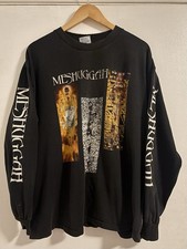 Vintage Meshuggah 90s Long Sleeve Tour Metal Band T Shirt Size Xl picture