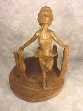 Vintage Mid Century Modern Table Sculpture of Ballerina by DL picture