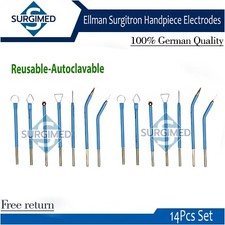 Ellman Surgitron 14-Piece Reusable Handpiece Electrode Kit Tungsten Tips - USA picture