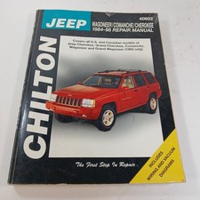 Chilton Jeep Repair Manual #40602 for Jeep Wagoneer Comanche Cherokee 1984-2001 picture