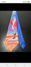 Vintage 90s Ralph Marlin St. Louis Cardinals MLB Graphic Necktie - RM Sport picture