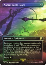MTG FOIL Nazgul Battle-Mace Borderless - The Lord of the Rings Commander #510 picture