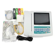 ECG1200G 12-Channel 12-Lead Touchscreen ECG EKG Machine with PC Software picture