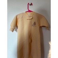 Vintage Carters My First Smile Fleece Bunting/Sleepsack - Embroidered Teddy Bear picture