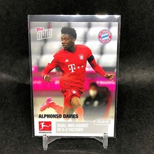 2019-20 Topps NOW Alphonso Davies Bayern Munchen Soccer Card SP /678 picture