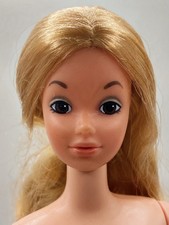 Nude Barbie Deluxe Quick Curl PJ Doll 1974 Steffie Face Vintage B4 READ picture