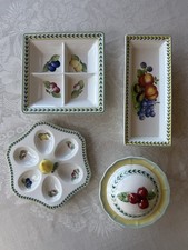 Villeroy Boch Porcelain Set Of 4 French Garden Very Rare To Find Exelent Cond picture