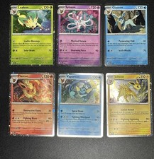 Prismatic Evolutions Set Of 6 Eevee Evolutions Promo Cards 167-172 Pokemon TCG picture