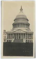 Vintage B&W Photo U.S. Capitol Building Washington DC Dome Architecture Snapshot picture