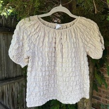 Zara Women's Cream and White Blouse picture