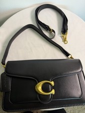 Coach CCX04 Tabby Shoulder 26 Natural Grain Detachable Strap Black Leather Bag picture