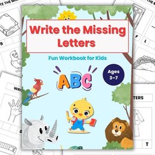 Printable Missing Letters Worksheets | Alphabet & Spelling Practice for Kids picture