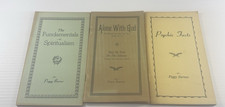 This trio of vintage spiritualist pamphlets by Peggy Barnes captures the essence picture