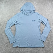 Pelagic Shirt Womens Medium Blue AquaTek Hoodie UPF 50 Sun Protection Fishing picture
