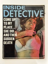 Inside Detective Magazine July 1971 True Crime Sudden Death Vintage Pulp picture