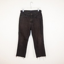 Phigvel Makers & Co Raw Crop Denim Jeans brown size 1 30waist picture