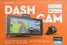 Rexing Wireless Apple CarPlay & Android Auto Display with 4K Dash Cam picture