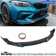 For 2016-2021 BMW F87 M2 Carbon Look CS Style Front Lip Spoiler Chin Splitter picture