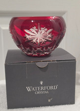 Waterford Crystal Cased Glass Ruby Bowl picture