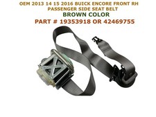 2013 2014 2015 2016 Buick Encore front right side seat belt BROWN 19353918 picture