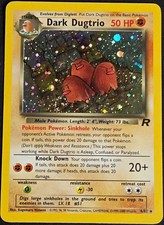 Dark Dugtrio Team Rocket 6/82 Holo Rare Pokemon HP picture