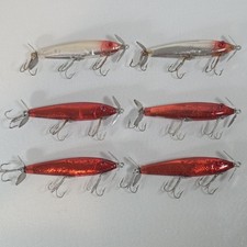 Vintage L&S MirrOlure 5MCA & 5MS Floater Dual Prop Propeller Lure Lot Of 6 picture