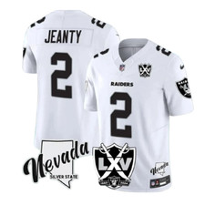 NWT Men's Ashton Jeanty 65th Anniversary MEN Stitched Jersey Black White++ picture